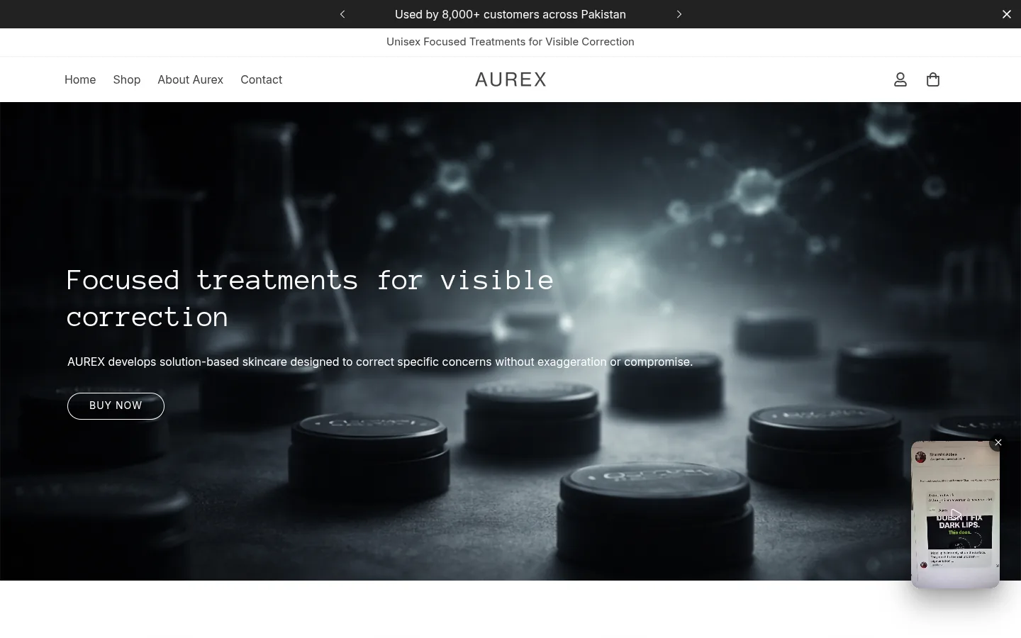 AUREX Skincare store