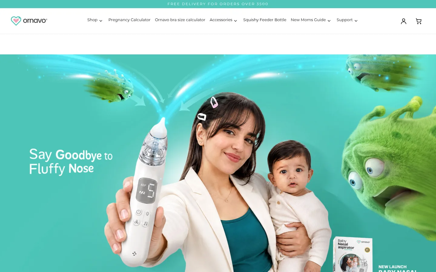 Ornavo Shopify store homepage